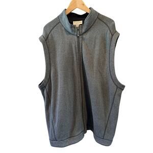 Tommy‎ Bahama 2XL Reversible Charcoal Gray/Black Gorpcore Activewear Vest NWOT